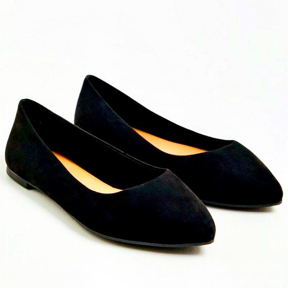 Torrid Black Pointed Toe Flats 8.5